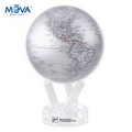 Mova Silver Earth World Globe